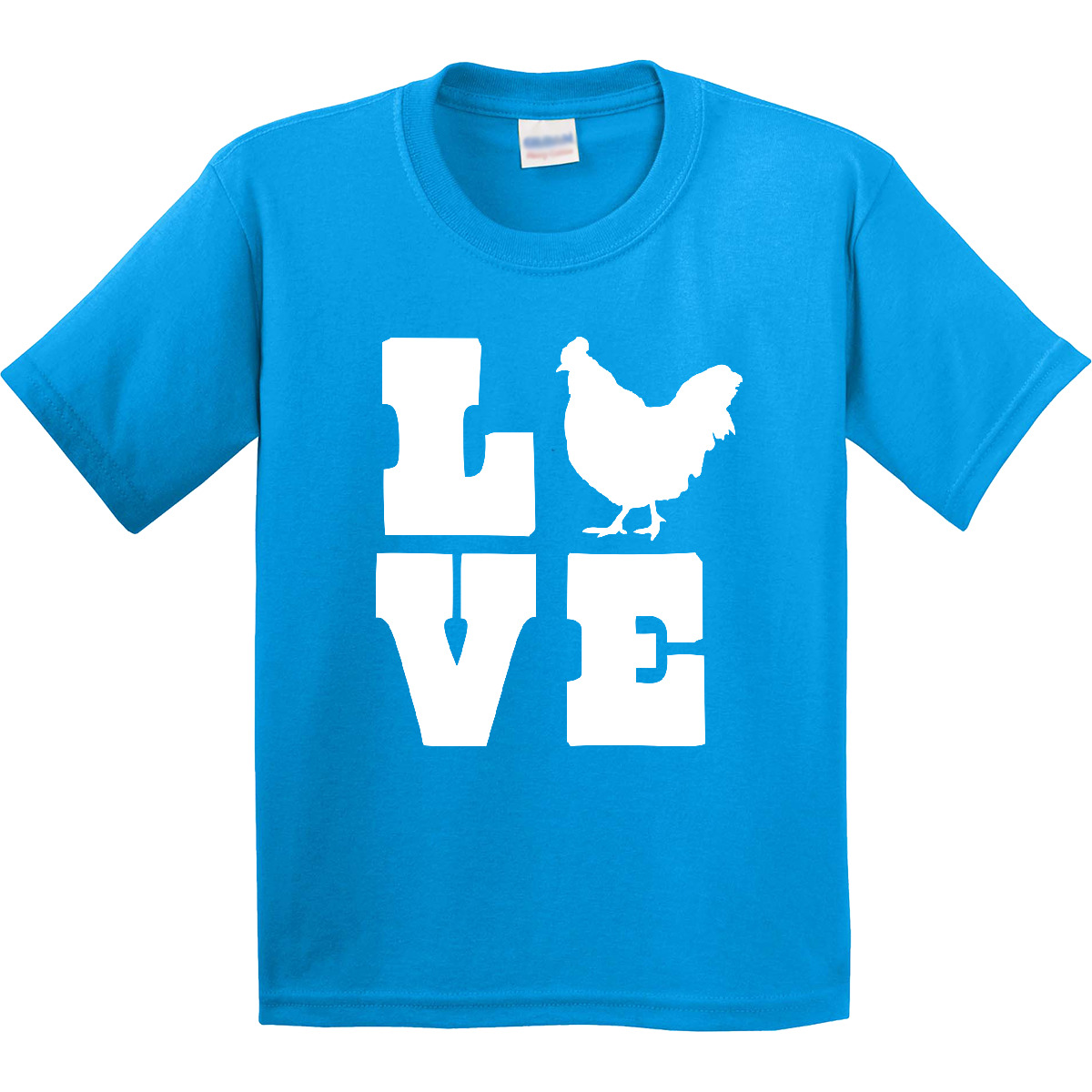Inktastic Love Chickens Youth T-Shirt Farm Animals Birds Flock Favorite Pets Tee - Picture 5 of 9