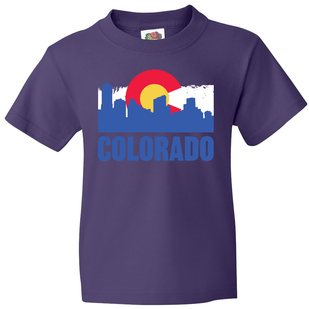 Inktastic Colorado Flag And Skyline Youth T-Shirt State Home Born City For Jmg - Picture 3 of 4
