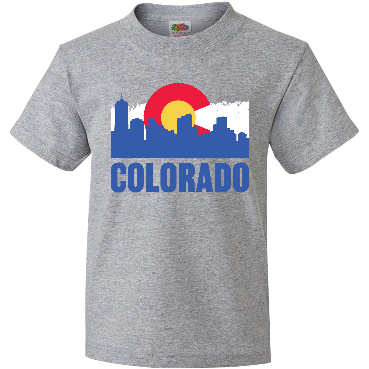 Inktastic Colorado Flag And Skyline Youth T-Shirt State Home Born City For Jmg - Picture 2 of 4