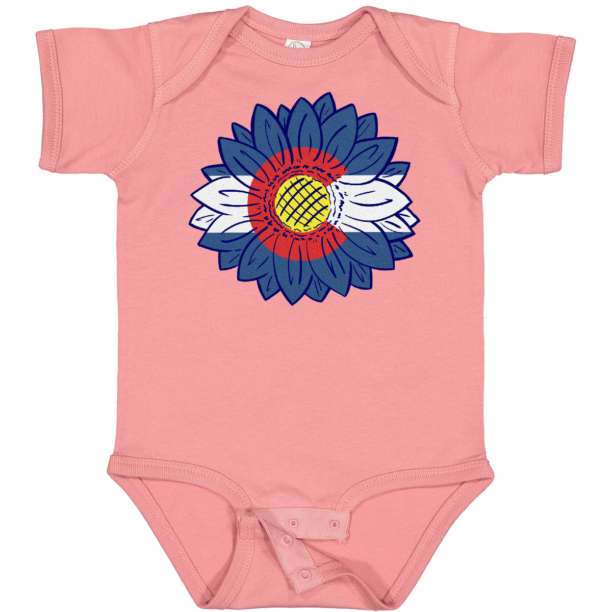 Inktastic Colorado Flag Sunflower Baby Bodysuit Flowers Sunflowers