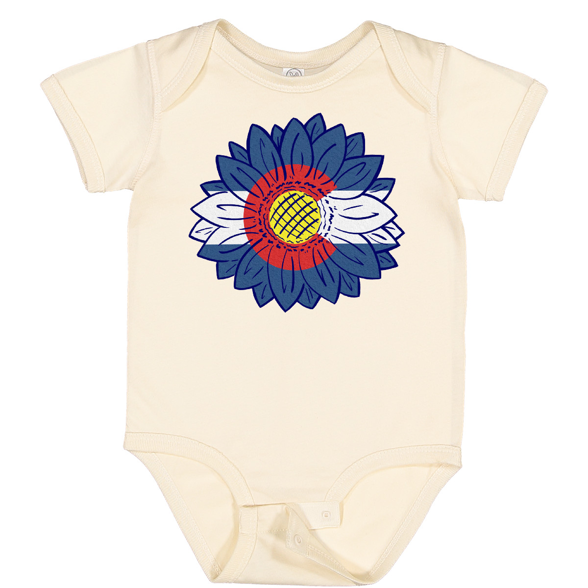 M-BABY様 Inktastic Colorado Flag Sunflower Baby Bodysuit Flowers Sunflowers