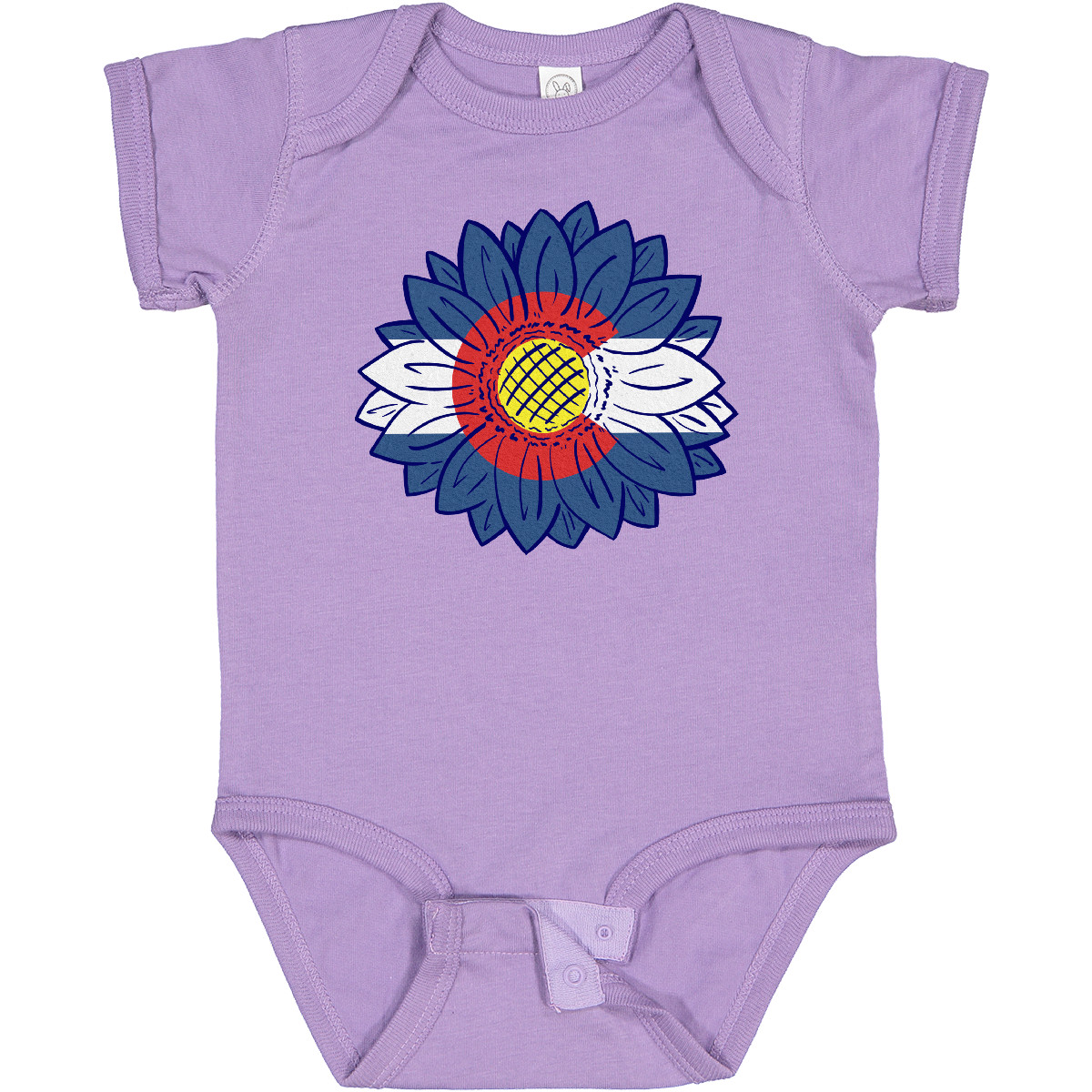 Inktastic Colorado Flag Sunflower Baby Bodysuit Flowers Sunflowers