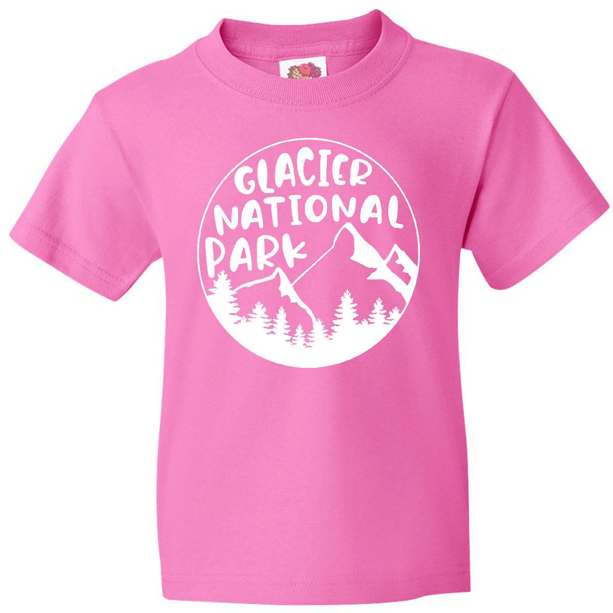 Inktastic Glacier National Park Montana Mountains Youth T-Shirt State Home Trip - Picture 2 of 6