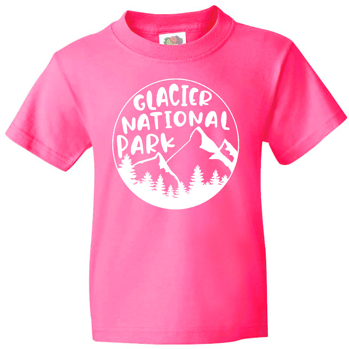 Inktastic Glacier National Park Montana Mountains Youth T-Shirt State Home Trip - Picture 3 of 6