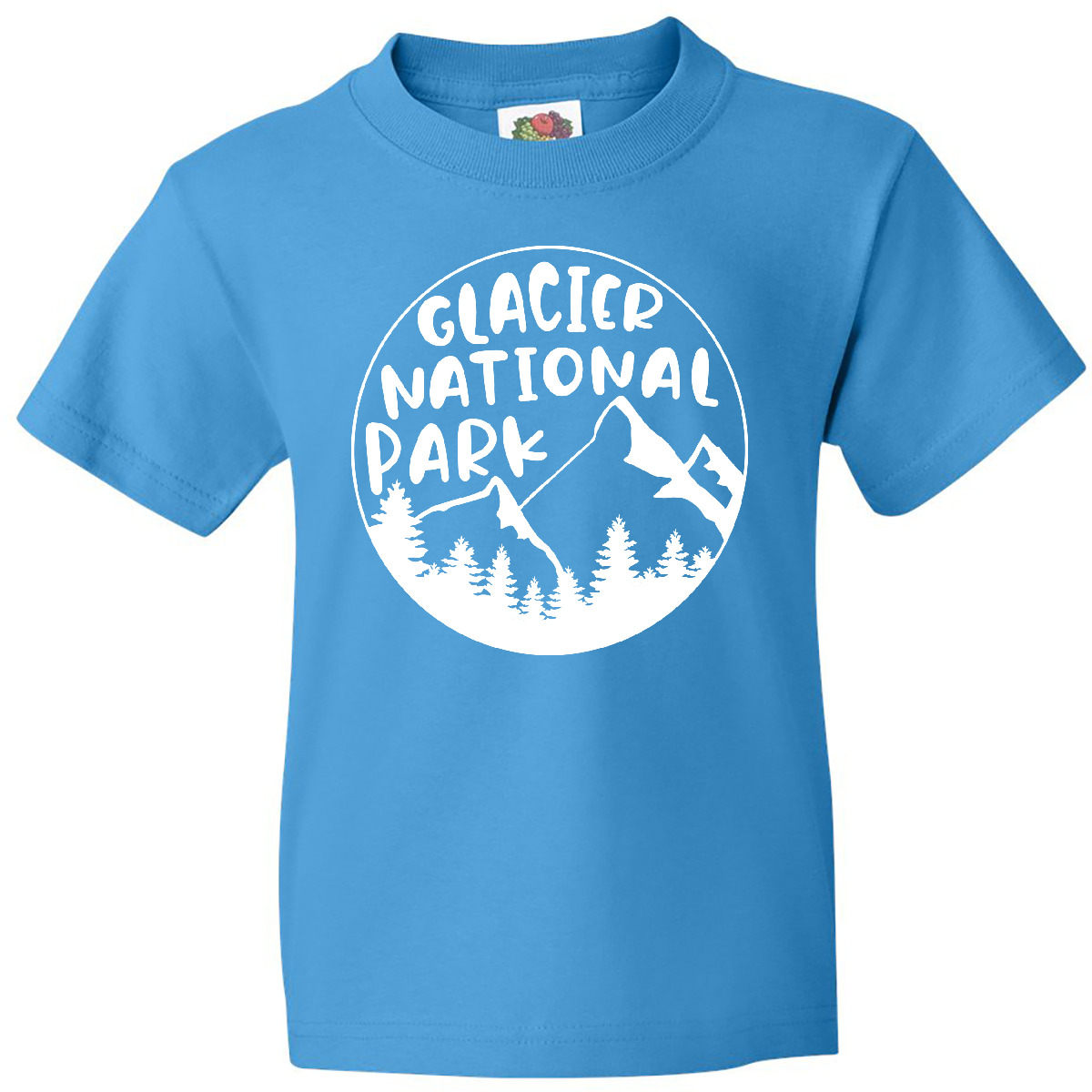 Inktastic Glacier National Park Montana Mountains Youth T-Shirt State Home Trip - Picture 4 of 6