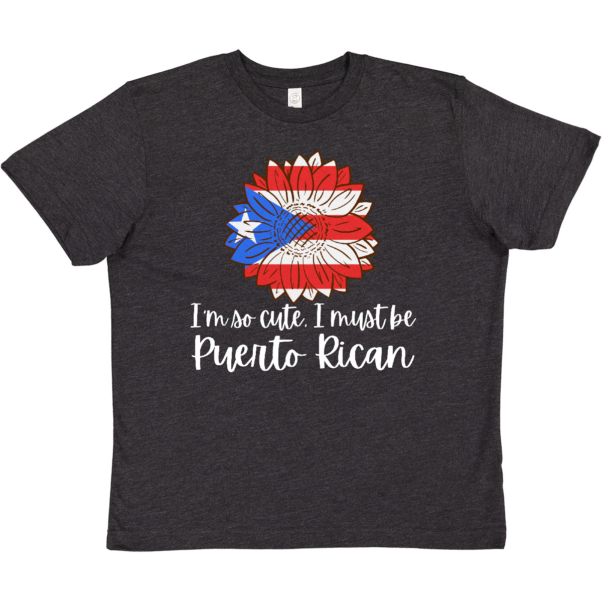 Inktastic I'm So Cute, I Must Be Puerto Rican Sunflower Puerto Youth T-Shirt New - Picture 6 of 7