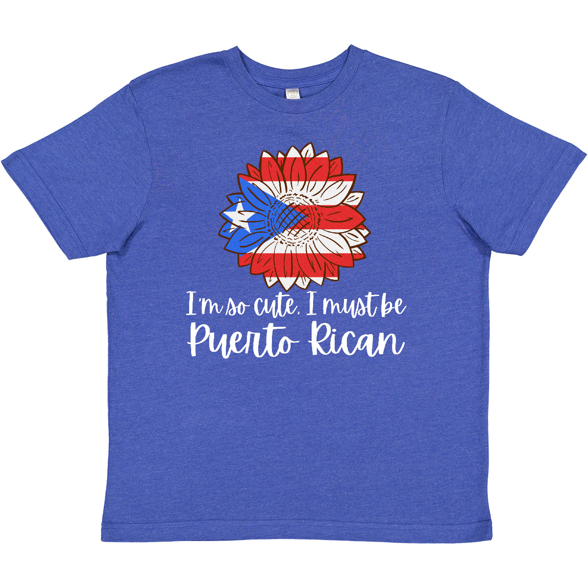 Inktastic I'm So Cute, I Must Be Puerto Rican Sunflower Puerto Youth T-Shirt New - Picture 7 of 7