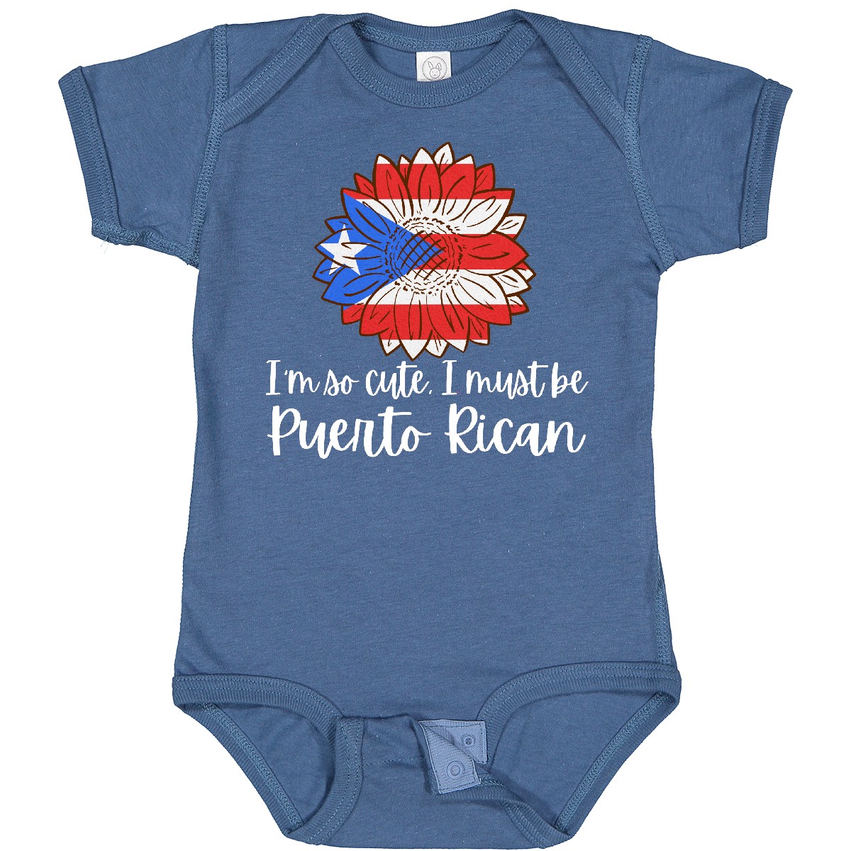 Inktastic I'm So Cute, I Must Be Puerto Rican Sunflower Puerto Baby Body Neu - Bild 8 von 11