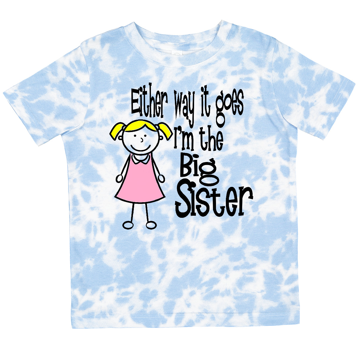 Inktastic Either Way It Goes, I'm The Big Sister Toddler T-Shirt Boodlebug Kids - Picture 12 of 14