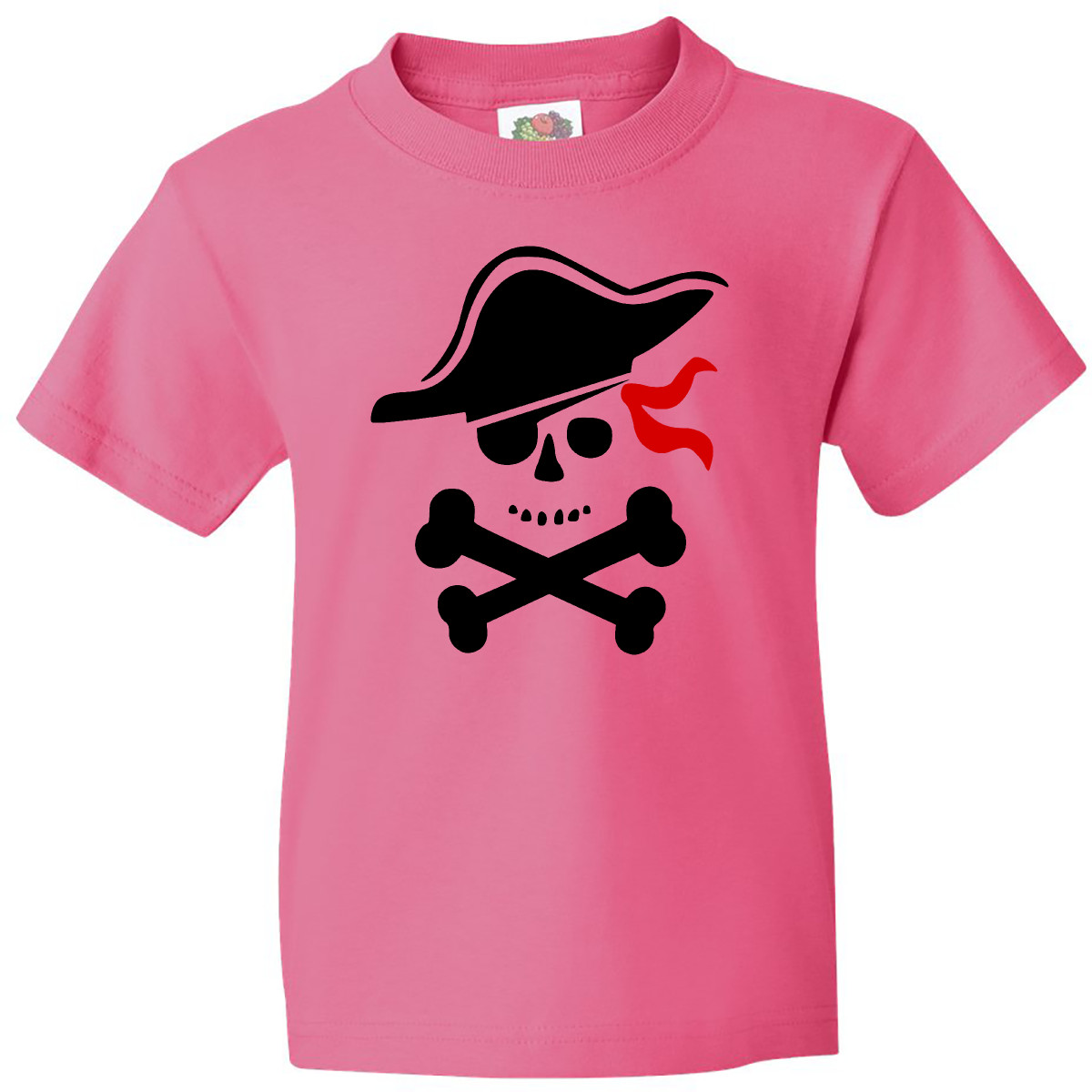 Inktastic Pirate Skull And Cross Bones Youth T-Shirt Boodlebug Graphic Boy Lover - Picture 4 of 7