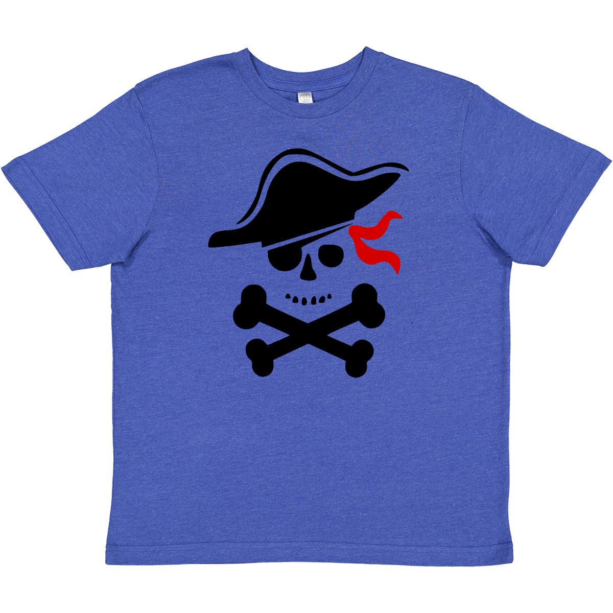 Inktastic Pirate Skull And Cross Bones Youth T-Shirt Boodlebug Graphic Boy Lover - Picture 7 of 7