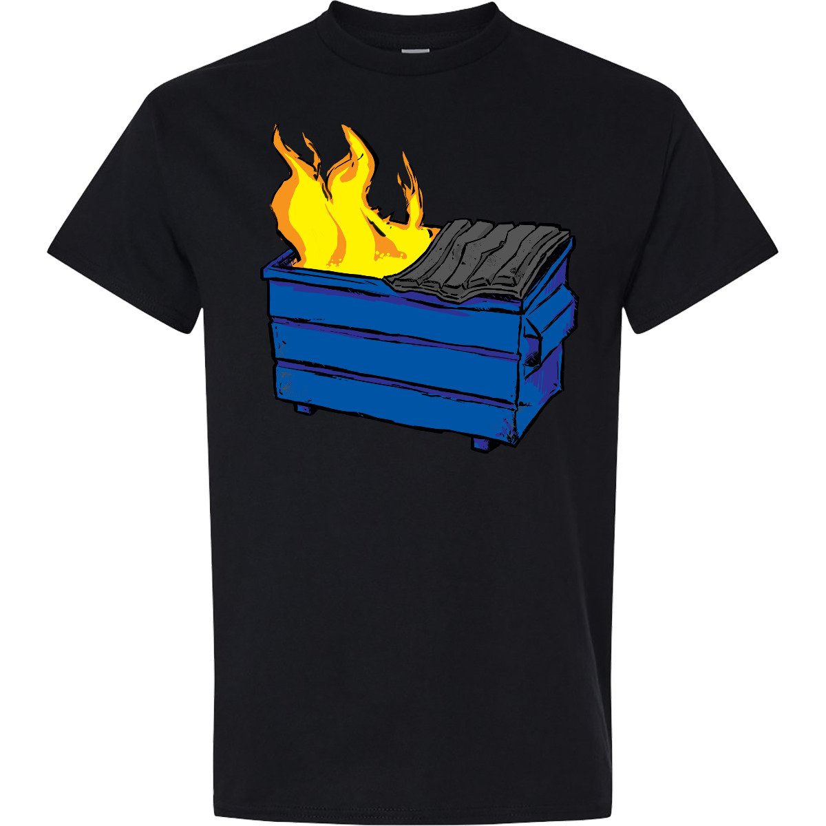 Inktastic Dumpster Fire T-Shirt Humor Trash Twenty Bad Year Worse Pun Joke Prize
