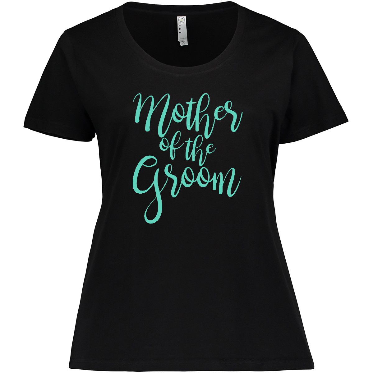 Inktastic Wedding Mother Of The Groom In Teal Women's Plus Size T-Shirt Getting - Picture 2 of 3