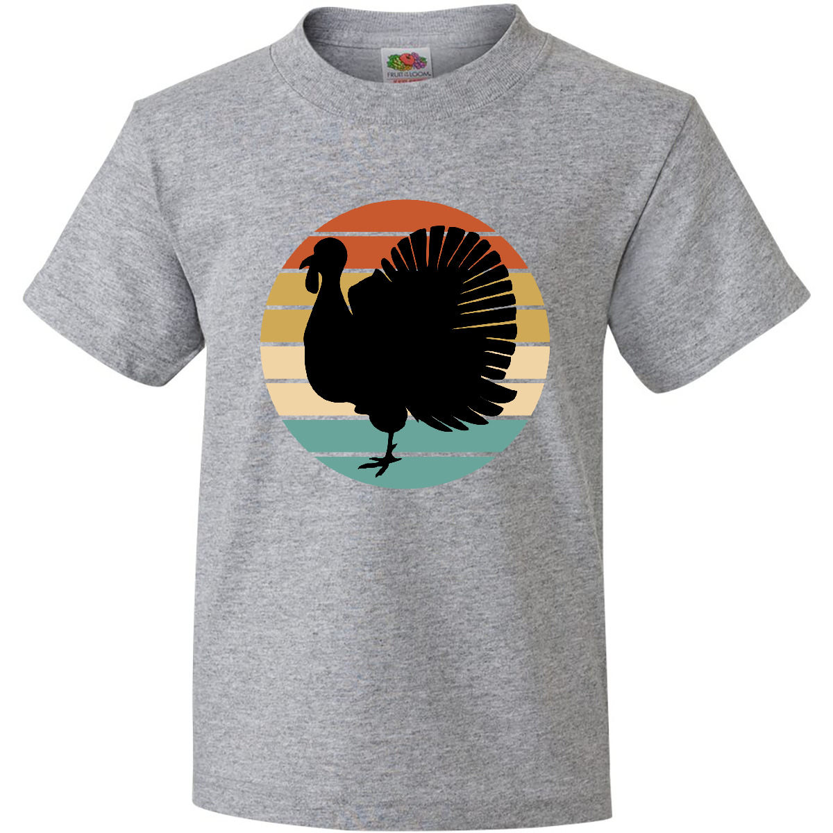 Inktastic Thanksgiving Holiday Turkey Dinner Youth T-Shirt Outfit Retro Funny - Picture 3 of 4