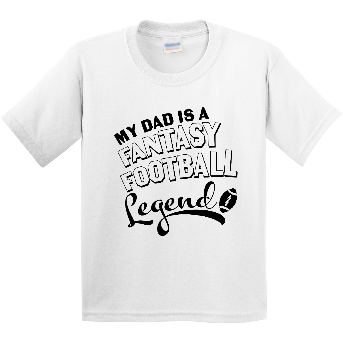 Inktastic My Dad Is A Fantasy Football Legend Youth T-Shirt Sports Kids Fathers - Picture 7 of 7