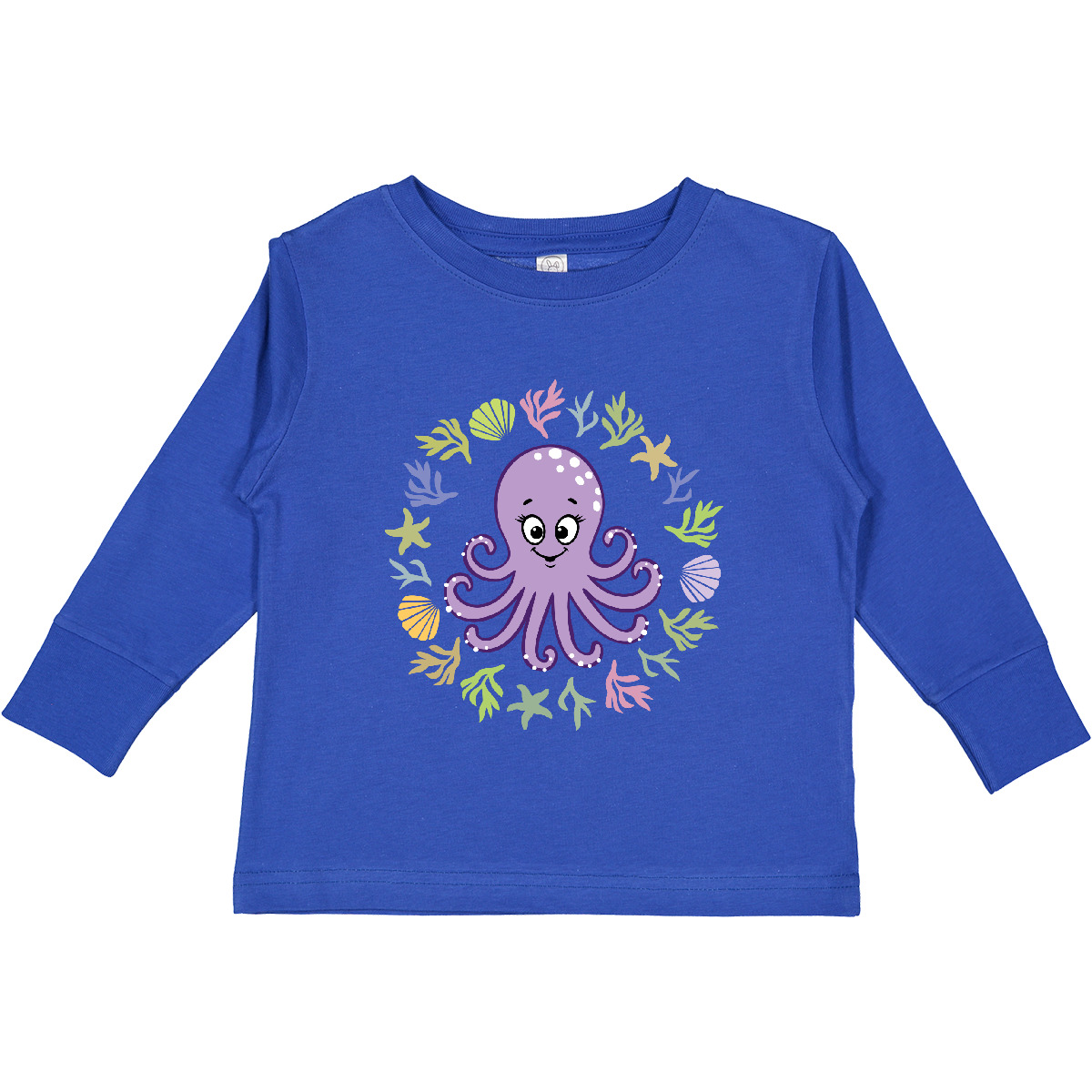 Inktastic Octopus Cute Girls Outfit Toddler Long Sleeve T-Shirt Sea Clothes Dark - Picture 7 of 9