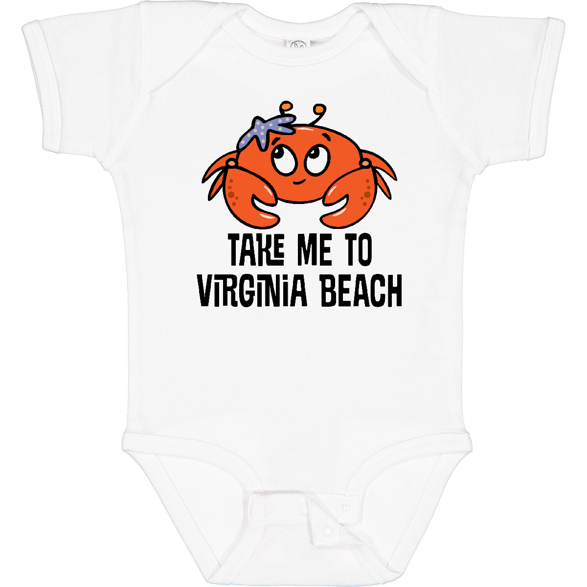Inktastic Virginia Beach Souvenir Cute Baby Bodysuit Travel Summer Childs Infant