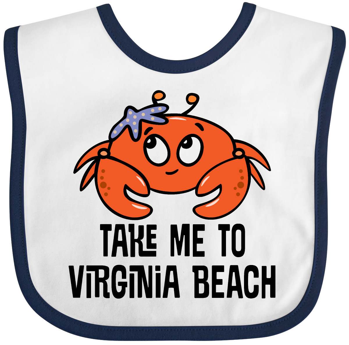 Inktastic Virginia Beach Souvenir süßes Baby Lätzchen Reise Sommer Kinder Kleidung - Bild 8 von 10
