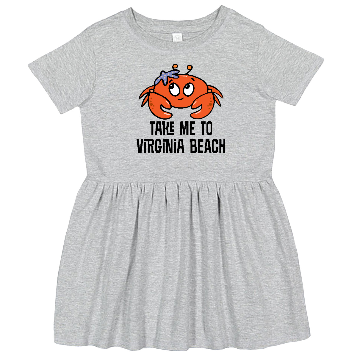 Inktastic Virginia Beach Souvenir Cute Toddler Dress Travel Summer Childs Girls - Picture 2 of 6