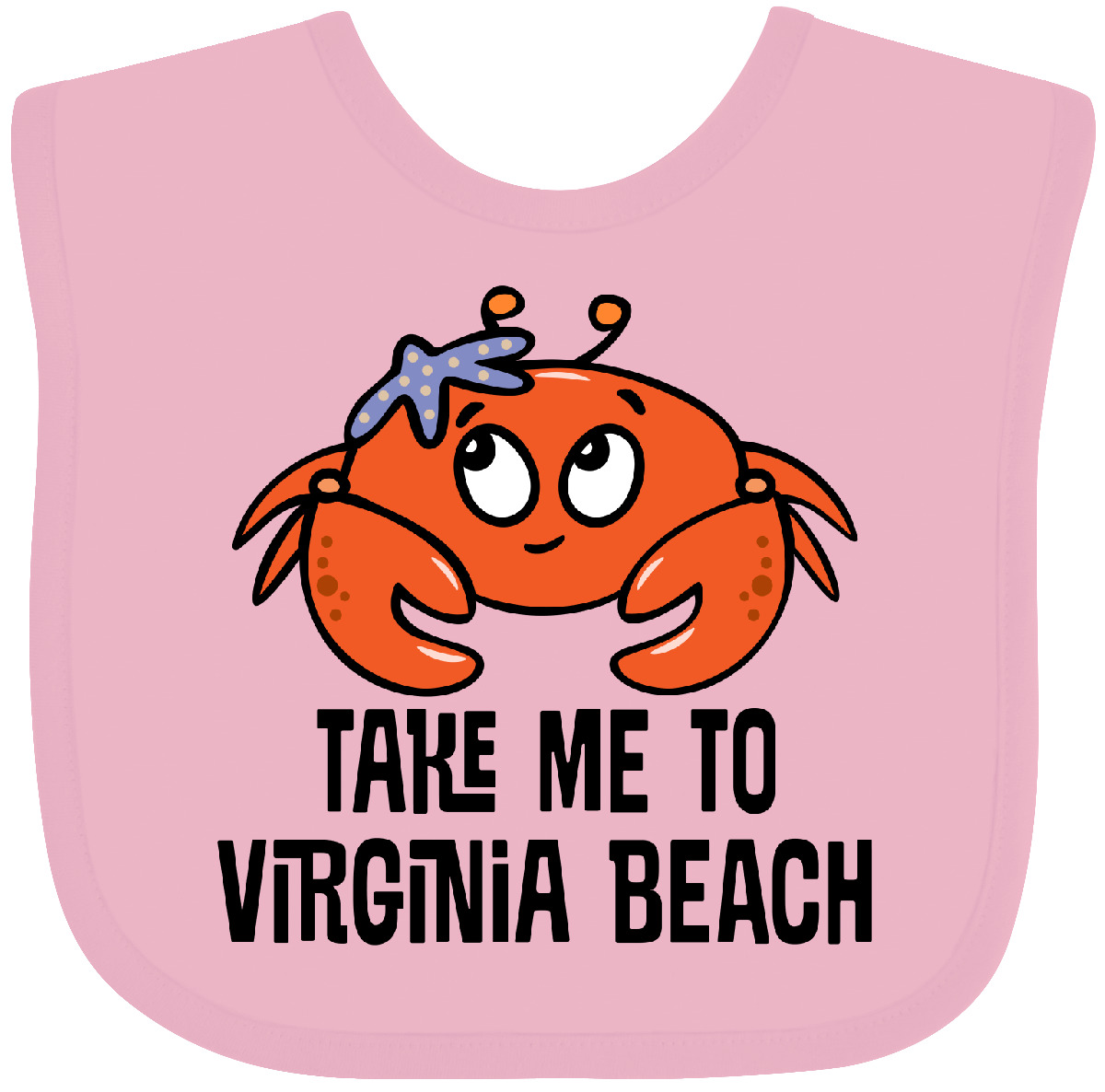 Inktastic Virginia Beach Souvenir süßes Baby Lätzchen Reise Sommer Kinder Kleidung - Bild 4 von 10