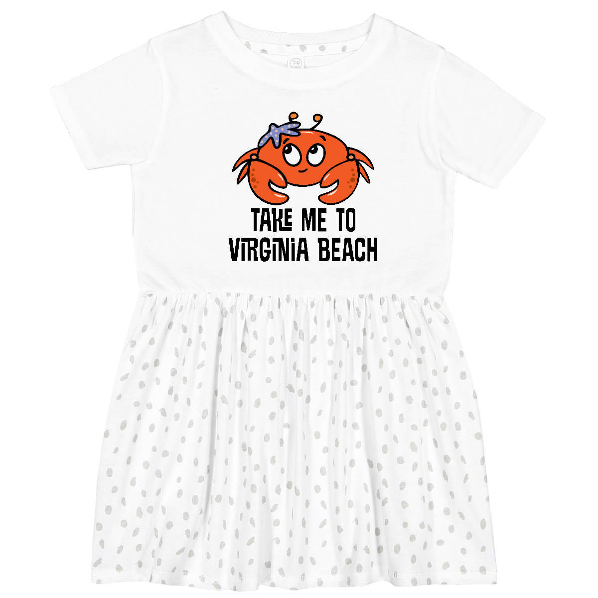Inktastic Virginia Beach Souvenir Cute Toddler Dress Travel Summer Childs Girls - Picture 5 of 6