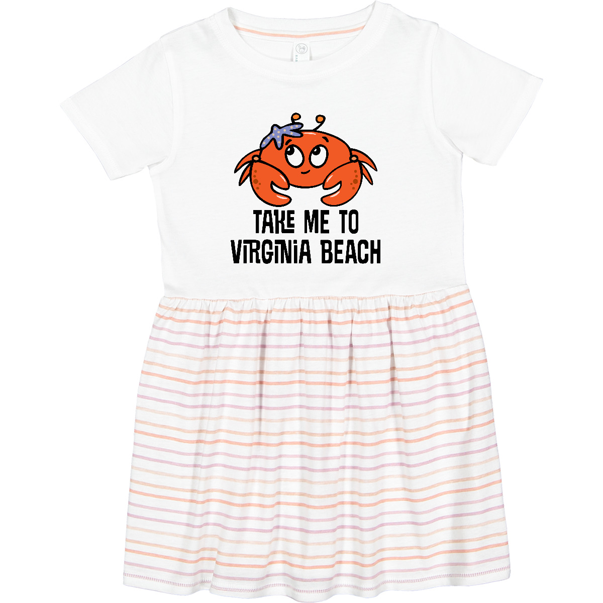 Inktastic Virginia Beach Souvenir Cute Toddler Dress Travel Summer Childs Girls - Picture 6 of 6