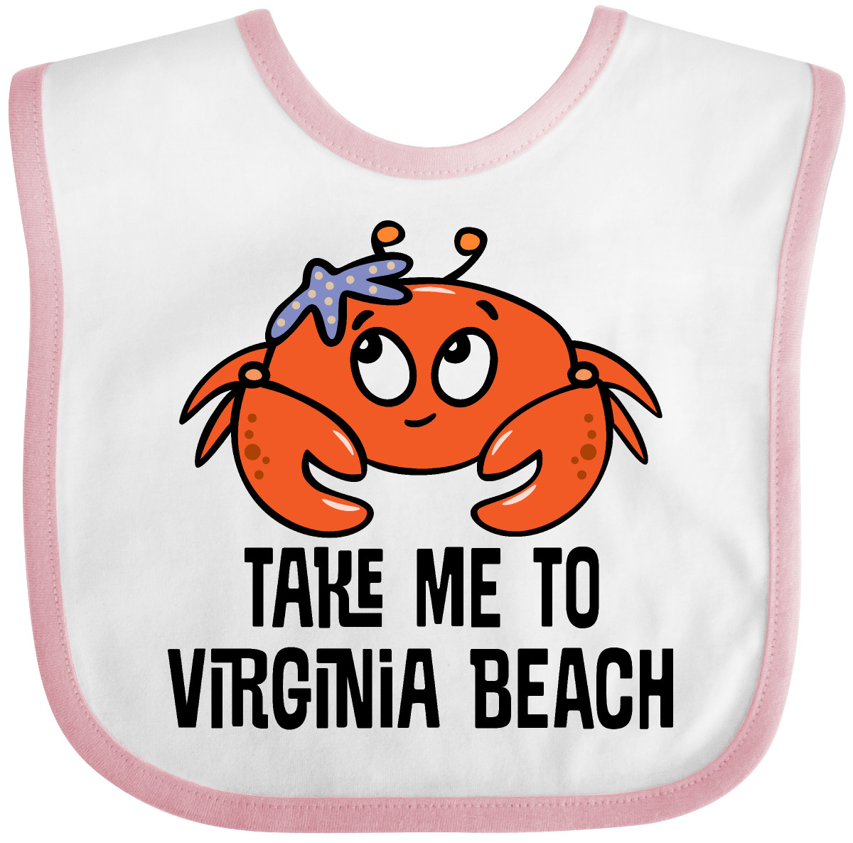 Inktastic Virginia Beach Souvenir süßes Baby Lätzchen Reise Sommer Kinder Kleidung - Bild 9 von 10