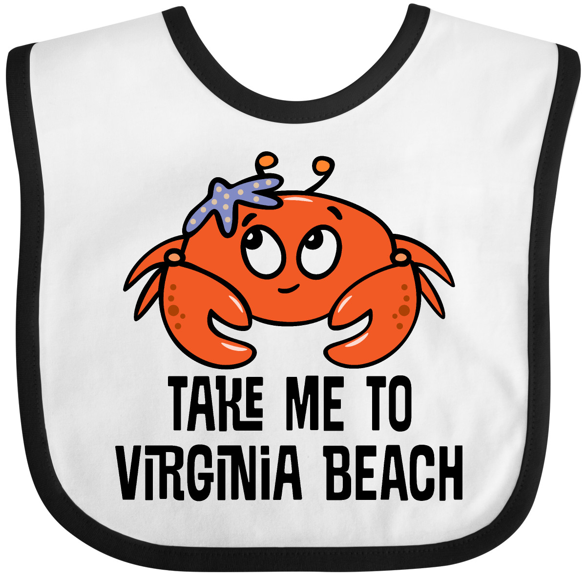 Inktastic Virginia Beach Souvenir süßes Baby Lätzchen Reise Sommer Kinder Kleidung - Bild 6 von 10