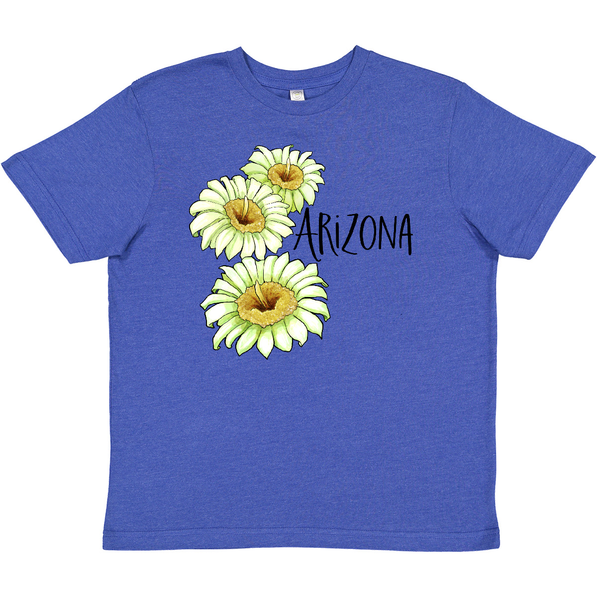 Inktastic Arizona Saguaro Cactus Flowers Youth T-Shirt State Home Flower Phoenix - Picture 8 of 9