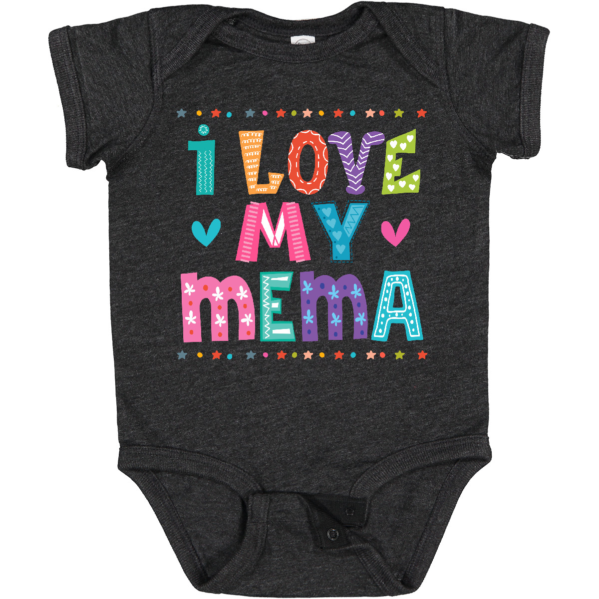 Inktastic I Love My Mema Grandchildren Baby Bodysuit Grandchild One-piece Infant - Picture 7 of 9