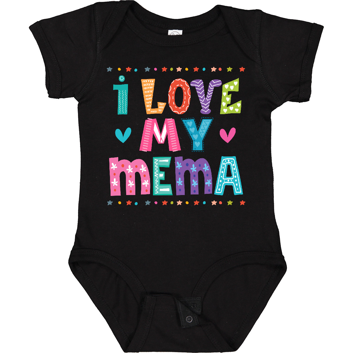 Inktastic I Love My Mema Grandchildren Baby Bodysuit Grandchild One-piece Infant - Picture 3 of 9
