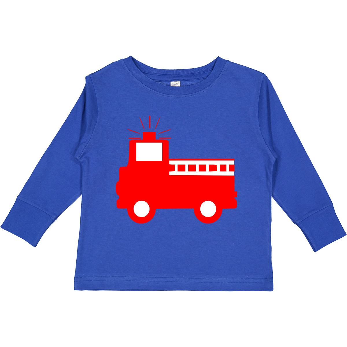 Inktastic Cute Red Firetruck Toddler Long Sleeve T-Shirt Boodlebug Graphics New - Imagen 7 de 8