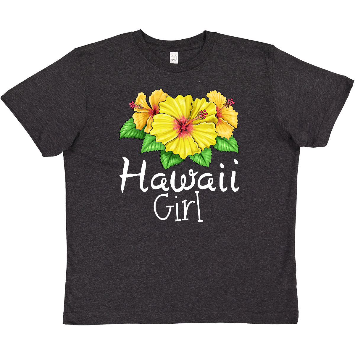 Inktastic Hawaii Girl Hibiscus Flowers Youth T-Shirt State Home Daughter Beach - Picture 8 of 10