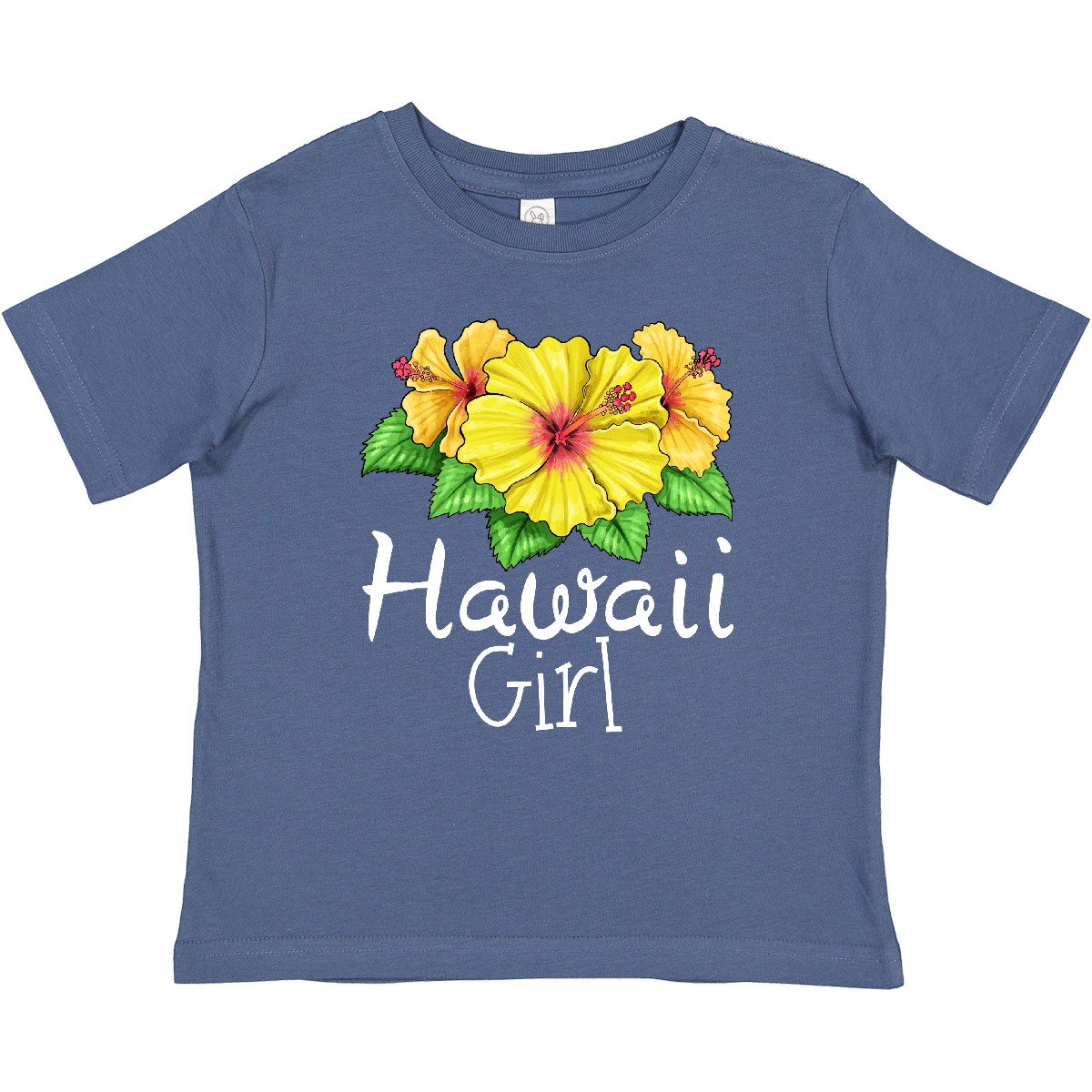 Inktastic Hawaii Girl Hibiscus Flowers Baby T-Shirt State Home