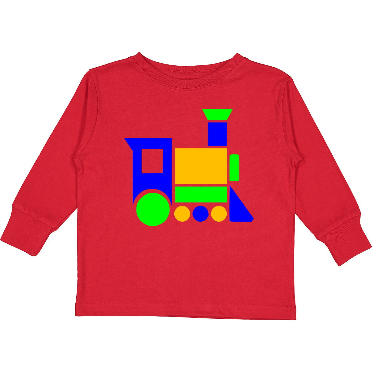 Inktastic süß bunte Zug Kleinkind Langarm T-Shirt Boodlebug Grafik rot - Bild 7 von 8