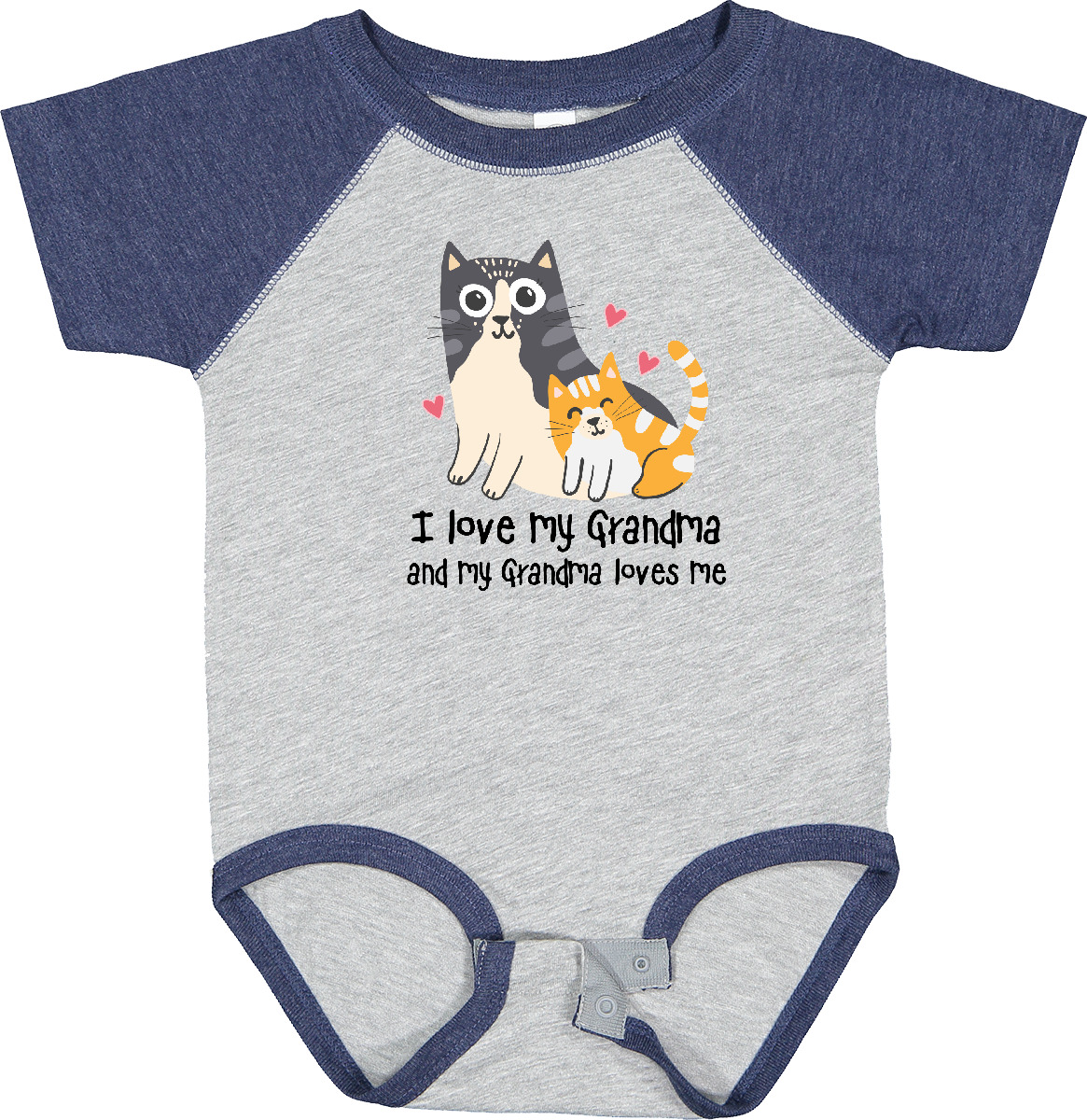 Inktastic I Love My Grandma Loves Me Cat Baby Bodysuit Grandchild Grandkids From - Picture 5 of 9