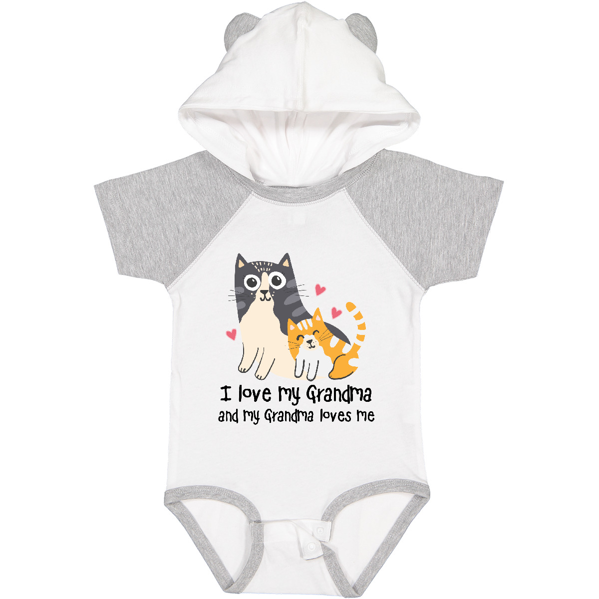 Inktastic I Love My Grandma Loves Me Cat Baby Bodysuit Grandchild Grandkids From - Picture 9 of 9