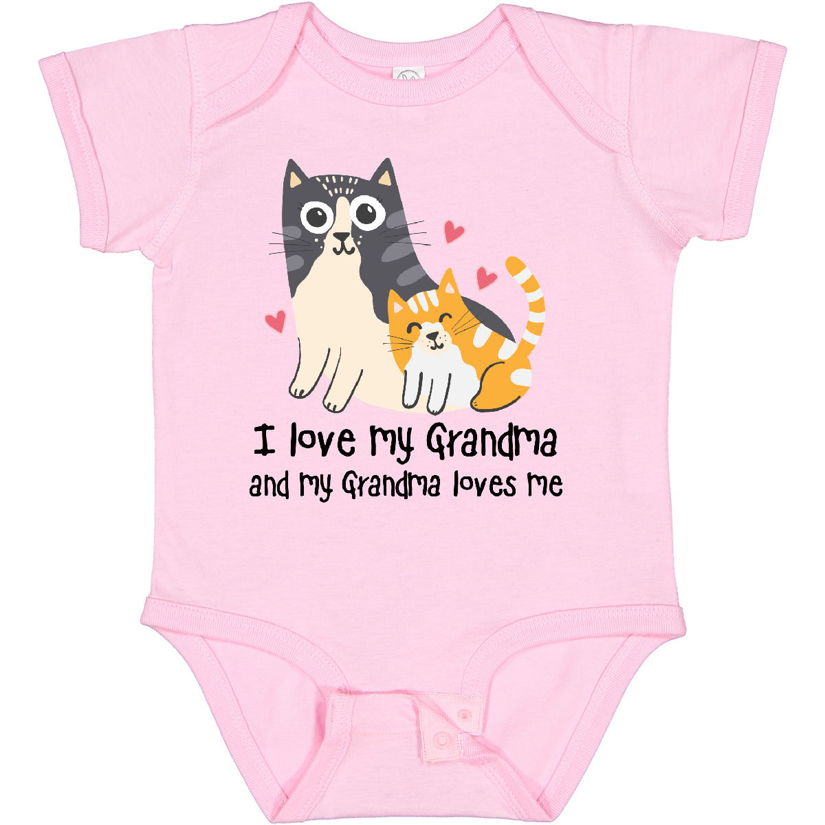 Inktastic I Love My Grandma Loves Me Cat Baby Bodysuit Grandchild Grandkids From - Picture 8 of 9