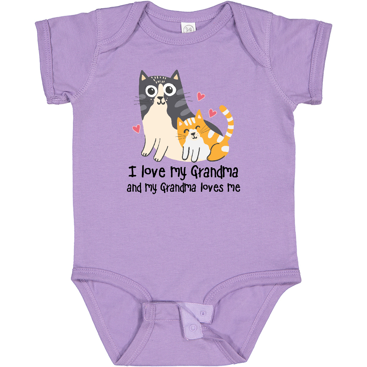 Inktastic I Love My Grandma Loves Me Cat Baby Bodysuit Grandchild Grandkids From - Picture 7 of 9