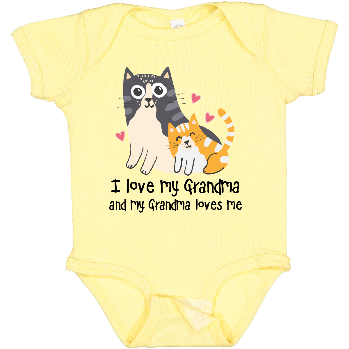 Inktastic I Love My Grandma Loves Me Cat Baby Bodysuit Grandchild Grandkids From - Picture 2 of 9