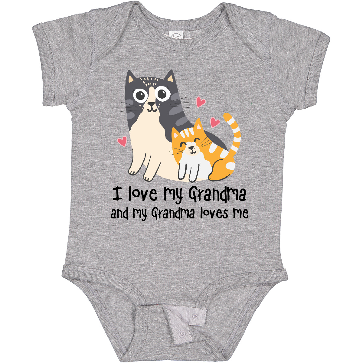 Inktastic I Love My Grandma Loves Me Cat Baby Bodysuit Grandchild Grandkids From - Picture 4 of 9
