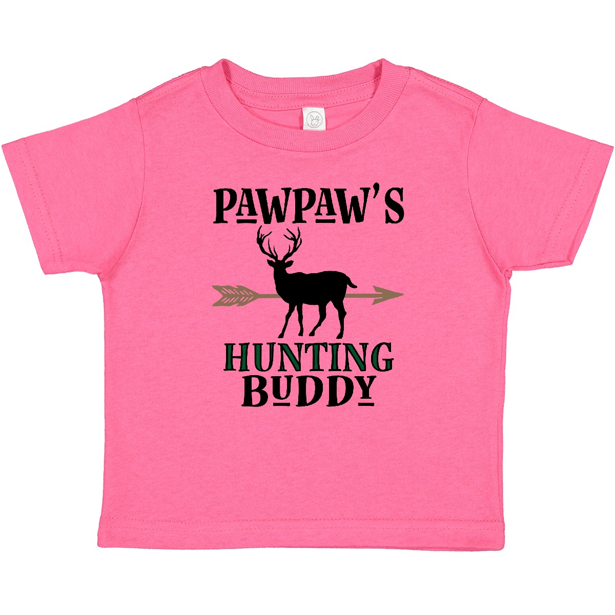 Inktastic Pawpaw Hunting Buddy Bow Hunter Baby T-Shirt Archery