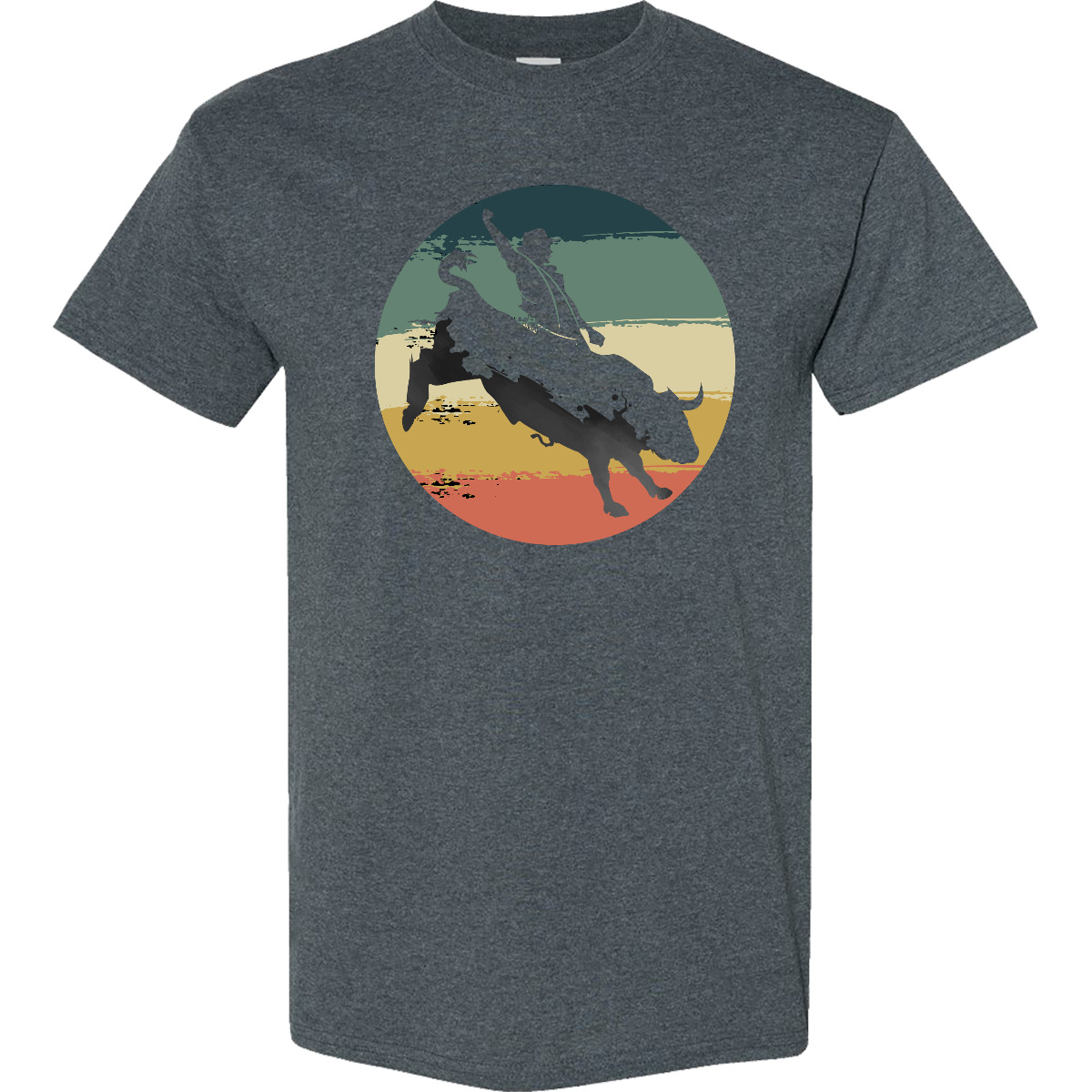 Inktastic Bull Riding Rodeo Rider T-Shirt Competition Apparel Mens Clothing Tees