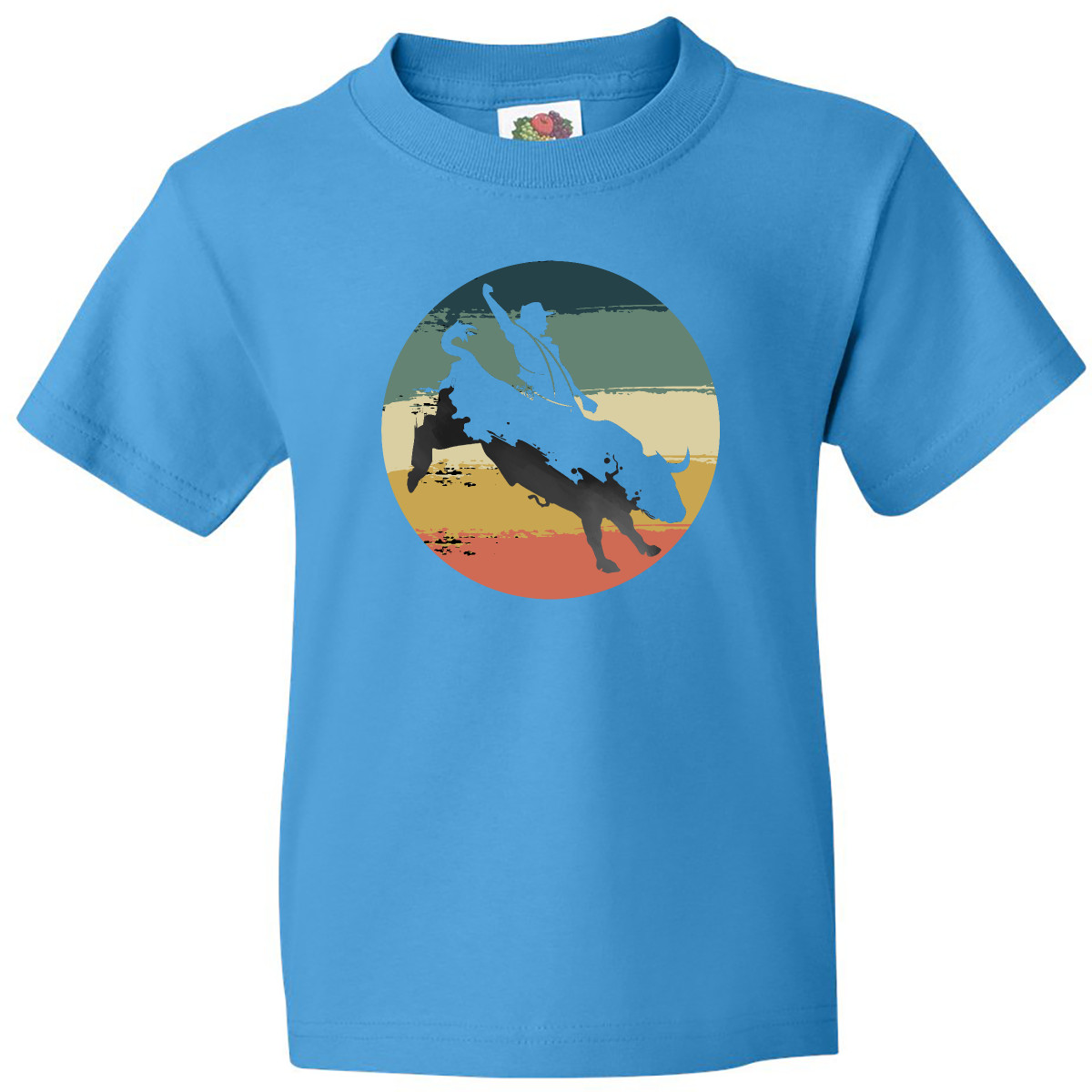 Inktastic Bull Riding Rodeo Rider Youth T-Shirt Competition Apparel Gift Hobbies - Picture 5 of 7