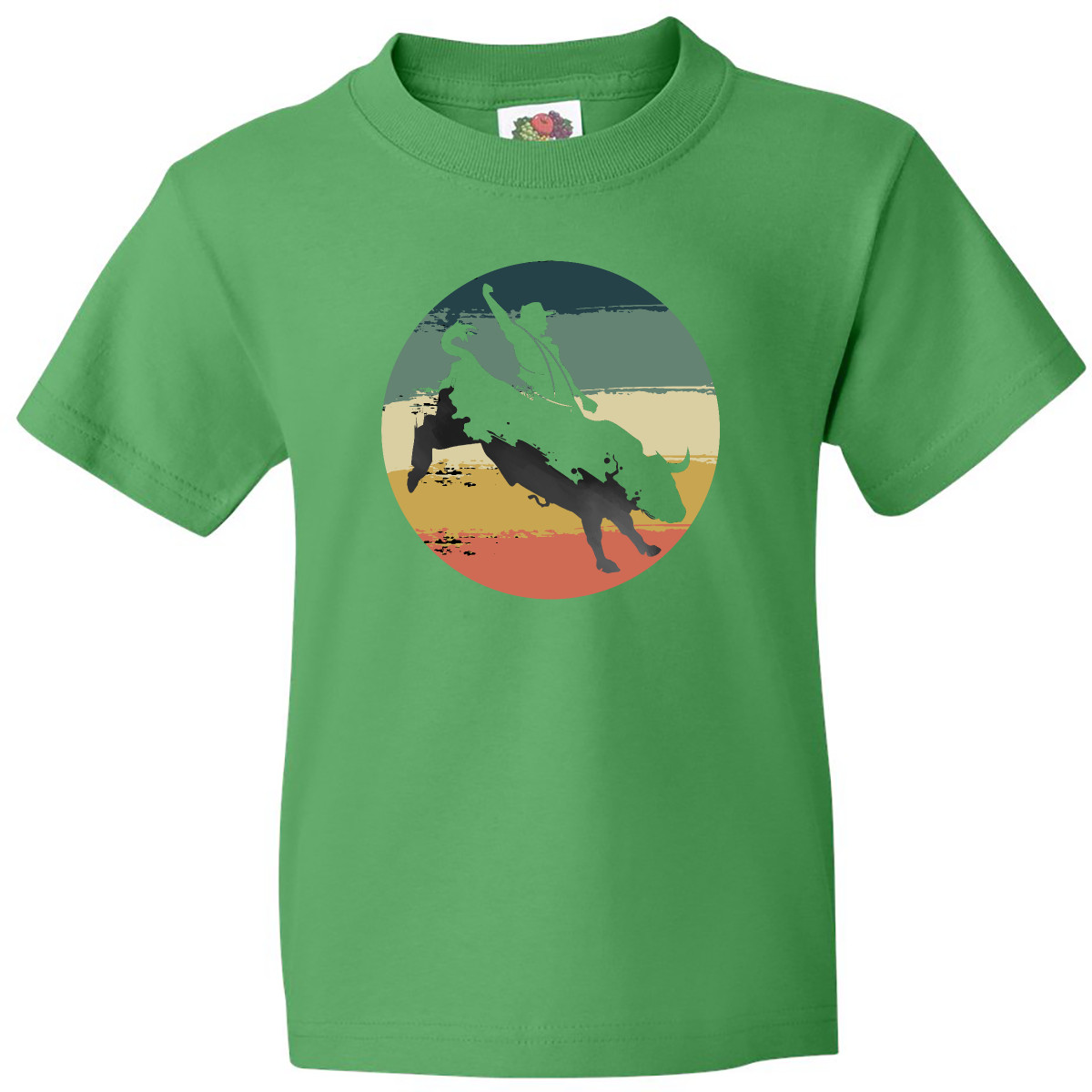 Inktastic Bull Riding Rodeo Rider Youth T-Shirt Competition Apparel Gift Hobbies - Picture 3 of 7