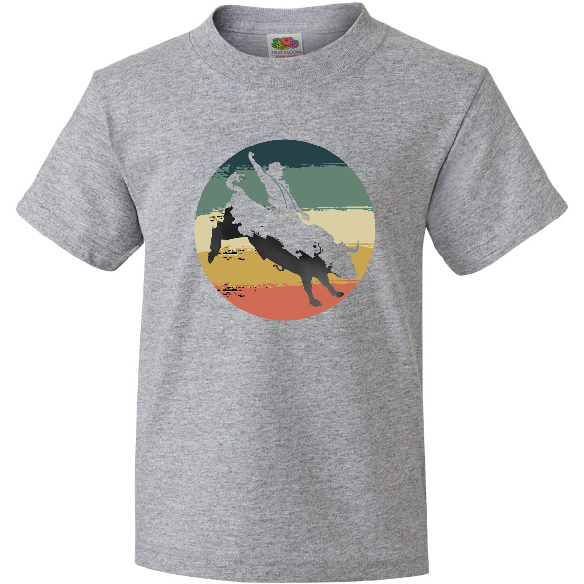 Inktastic Bull Riding Rodeo Rider Youth T-Shirt Competition Apparel Gift Hobbies - Picture 2 of 7