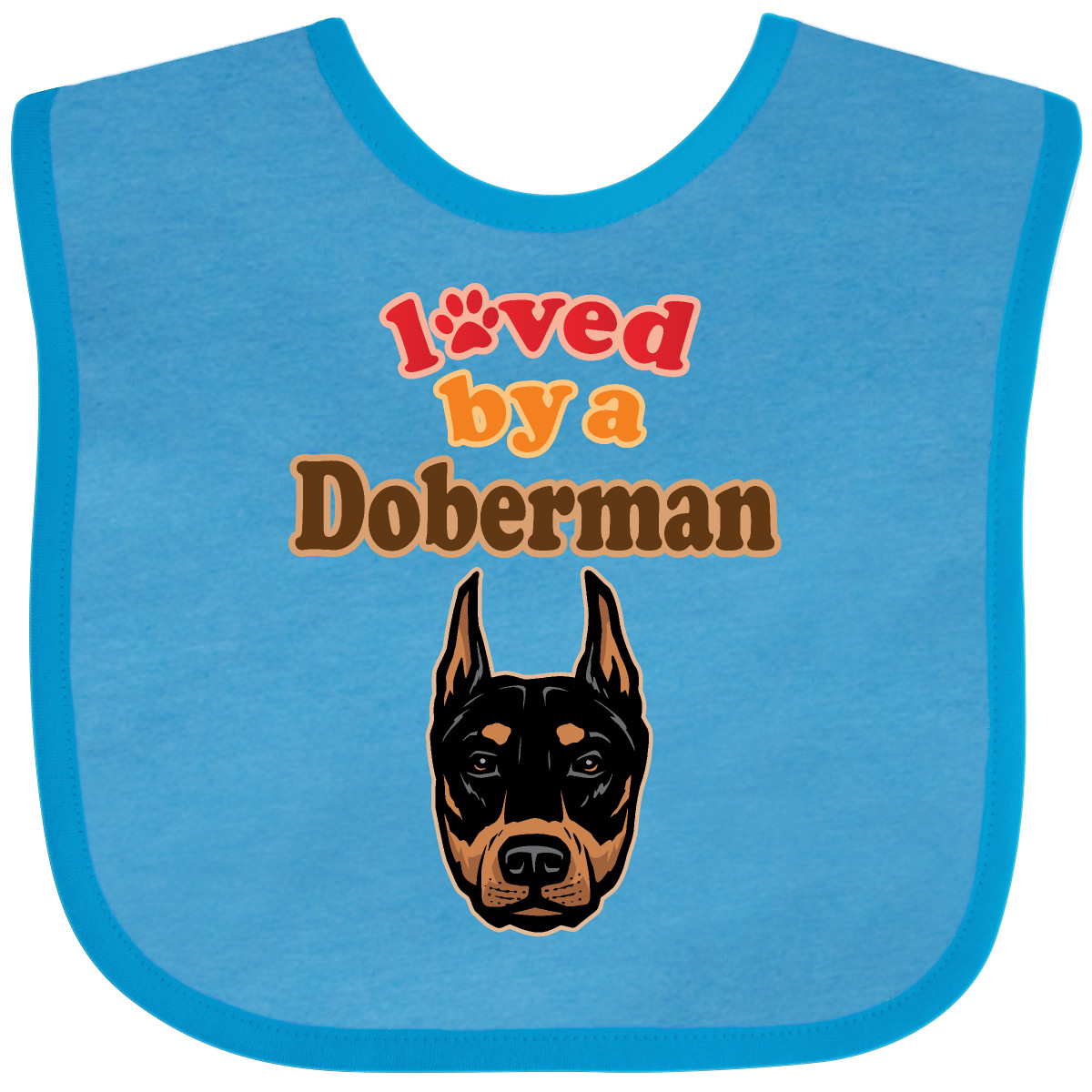 Inktastic Doberman Dog Lover Baby Bib Pets Puppy Apparel Gift