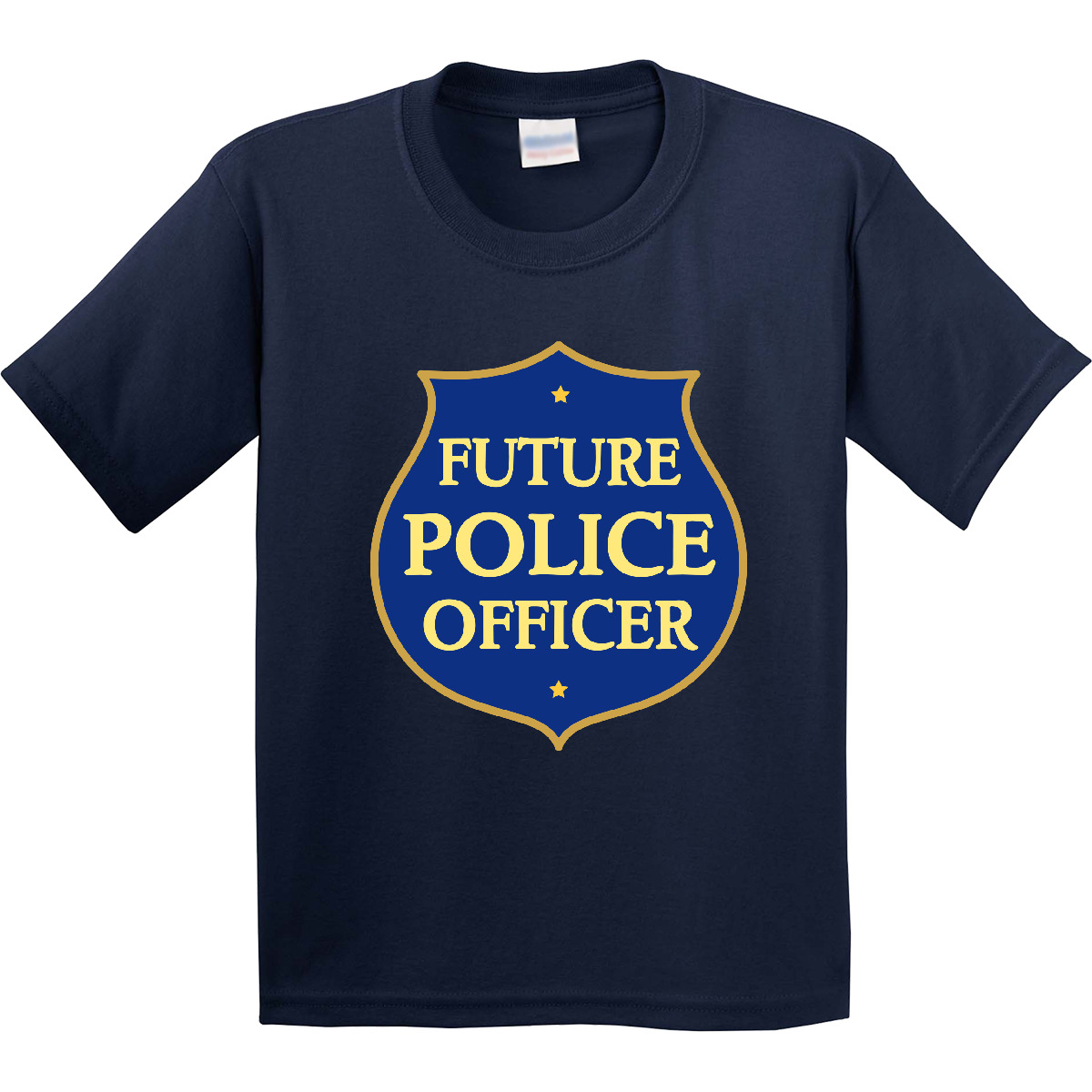 Inktastic Cute Future Police Officer Youth T-Shirt Policeman Occupation Law Kids - Picture 3 of 6
