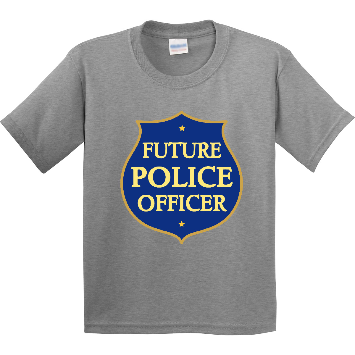 Inktastic Cute Future Police Officer Youth T-Shirt Policeman Occupation Law Kids - Picture 2 of 6