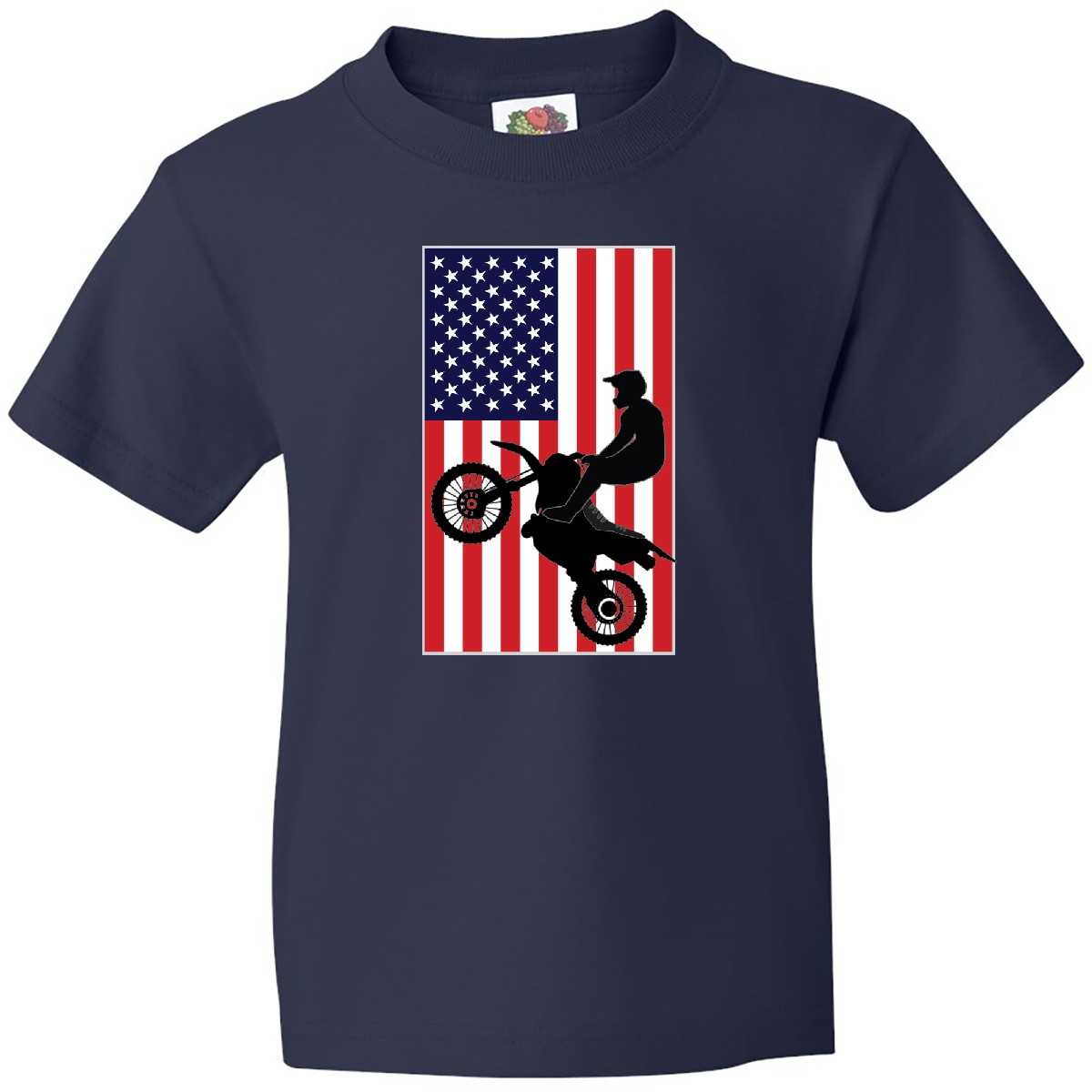 Inktastic Motocross BMX Sport Team Youth T-Shirt Motorized Bike America Future - Picture 3 of 7